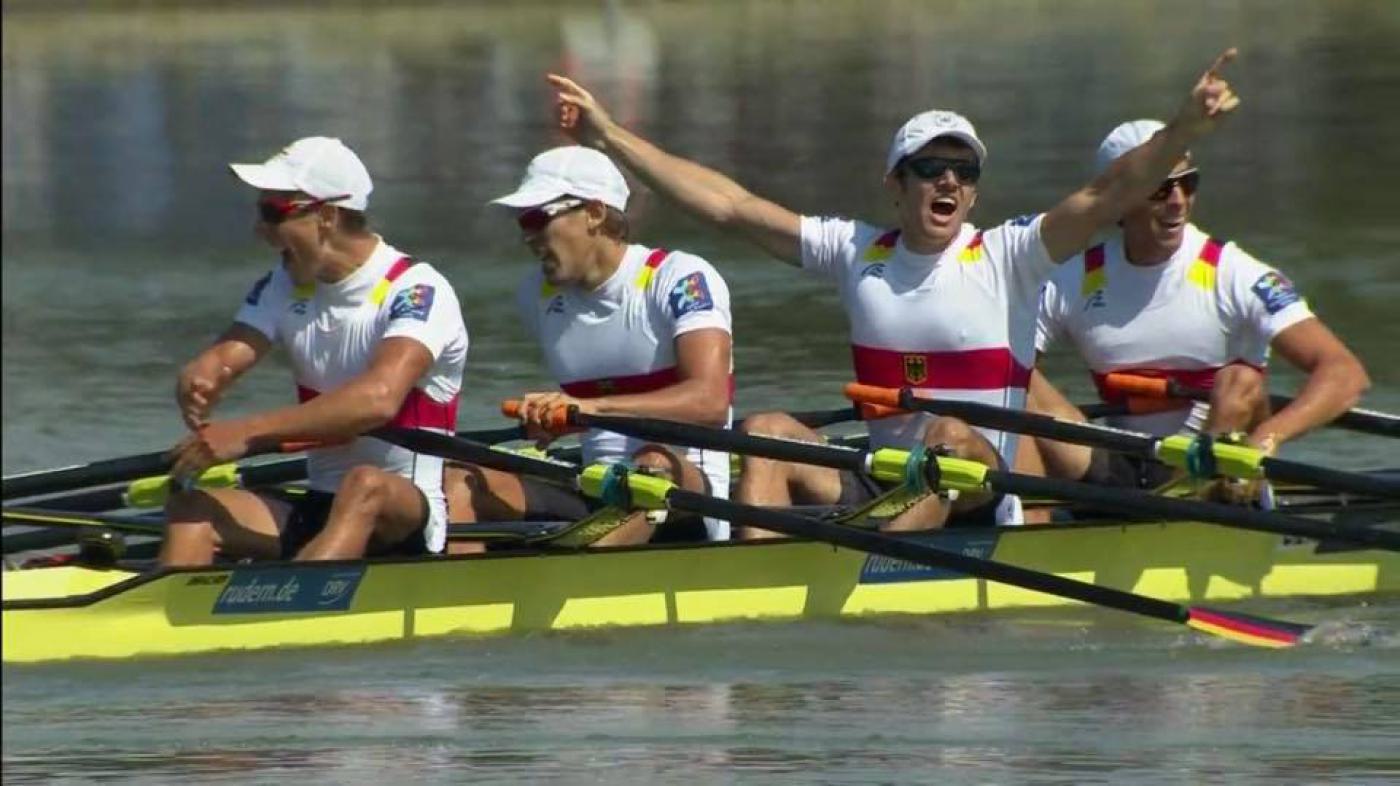 Max wird Weltmeister im Leichten Männer-Doppelvierer 2018 Max wird Weltmeister im Leichten Männer-Doppelvierer 2018